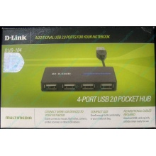 Карманный USB 2.0 концентратор D-Link DUB-104 в Новороссийске, USB хаб DLink DUB104 (Новороссийск)