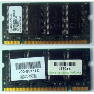 Модуль памяти 256MB DDR Memory SODIMM в Новороссийске, DDR266 (PC2100) в Новороссийске, CL2 в Новороссийске, 200-pin в Новороссийске, p/n: 317435-001 (для ноутбуков Compaq Evo/Presario) - Новороссийск