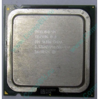 Процессор Intel Celeron D 326 (2.53GHz /256kb /533MHz) SL98U s.775 (Новороссийск)